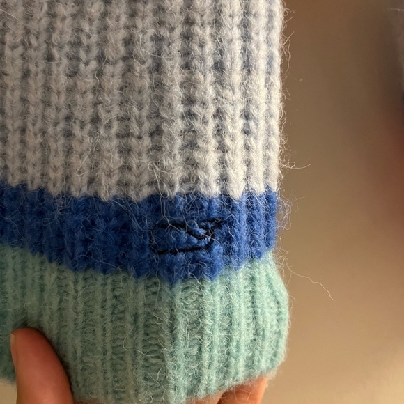 Vineyard Vines Girls Knit Striped Puff Sleeve Sweater (Size 2T) - Picture 7 of 9